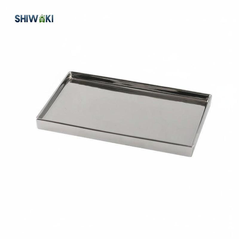 Khay gốm Pewter Tấm lưu trữ thẩm mỹ Bắc Âu sang trọng Thiết kế thanh lịch Gốm sứ
