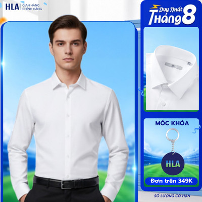[BÁN CHẠY] Áo Sơ Mi Nam Dài Tay HLA – Áo Công Sở, Mềm Mại & Thoáng Khí, Thanh Lịch