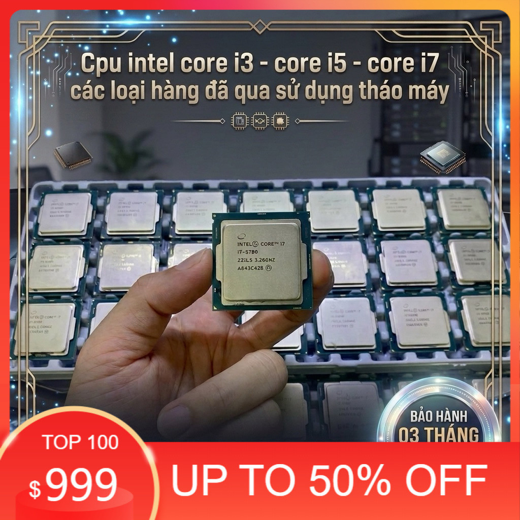 [ Gía Tốt ] CPU PC core i5 6500,7500,8500,9500,9400F,i7 3770,4790,6700,7700,8700....