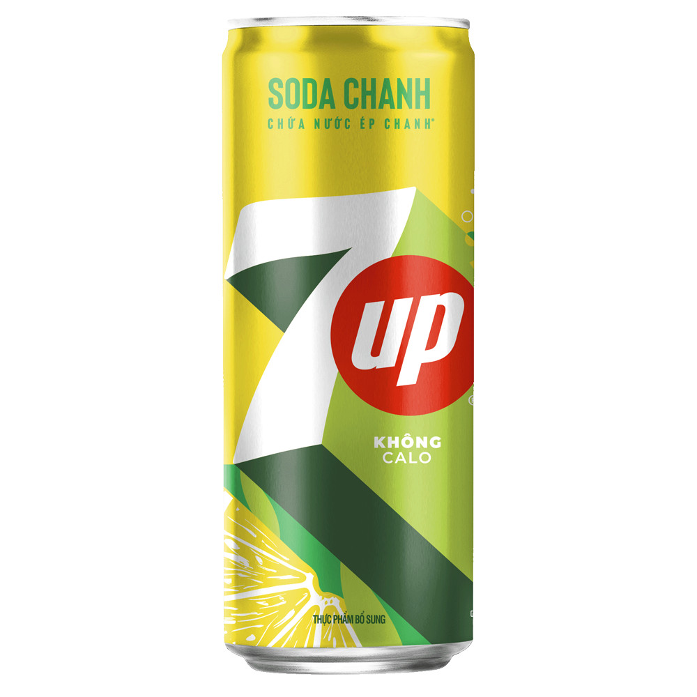 Nước ngọt 7UP Soda chanh không calo 320ml - 52117