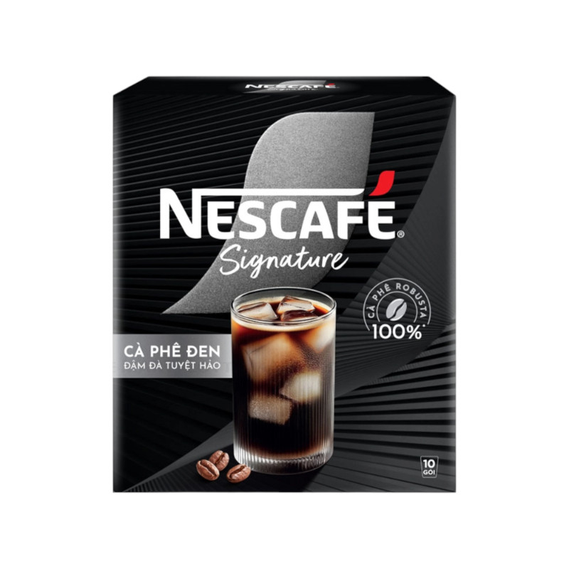 Cà phê đen Nescafe Signature hộp 10 gói x 10.5g - 54315