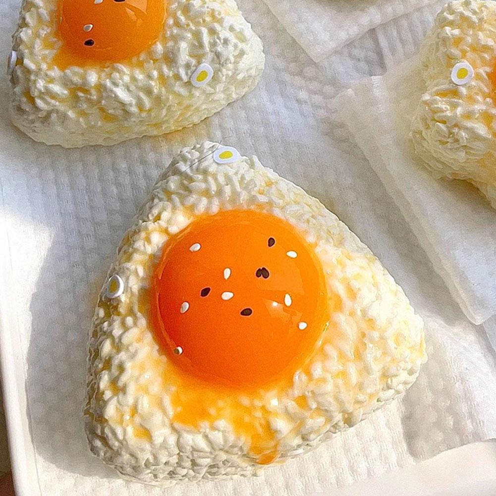Lòng đỏ trứng Đồ chơi Squishy Keo mềm Đồ chơi giải nén độc đáo B0k6
