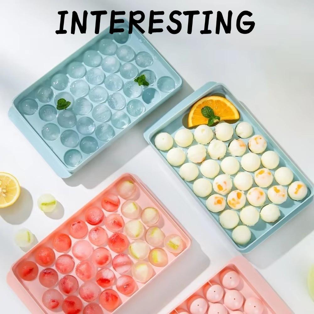 INTERESTING Popsicle Molds, PP DIY Molds Ice Cube Tray, 33 Ice Balls BPA Free Ice Cube Mold