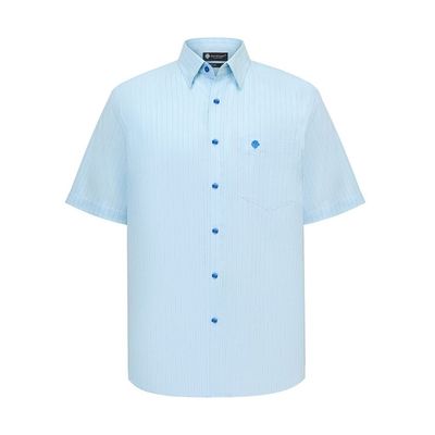 Áo sơ mi tay ngắn vạt tròn SAN SCIARO vải Cotton form REGULAR SS00000071