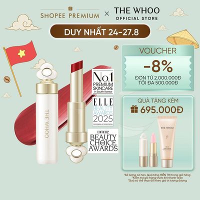 [THE WHOO OFFICIAL] Son dưỡng môi có màu, giàu dưỡng chất The Whoo Essential Lip Glow Balm 3.3gr