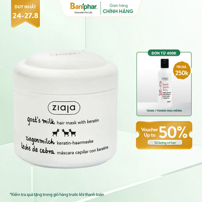 [LS] Mặt nạ ủ tóc Sữa Dê Ziaja Goat's Milk hair mask with keratin 200ml