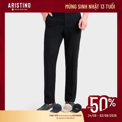 [Aristino x Đăng Khôi] Quần Âu Nam Aristino Regular Fit 68% Polyester bền màu, sắc nét ATRR20A