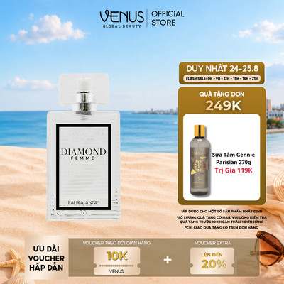 [LIVE ĐỘC QUYỀN] [MUA 1 TẶNG 1] Nước Hoa Nữ Diamond Femme hương sang trọng, quyến rũ 45ml