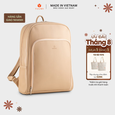 Balo Yuumy (Thời trang nữ da mềm basic cỡ lớn - Balo da Seasand YBA112) Bagsmart