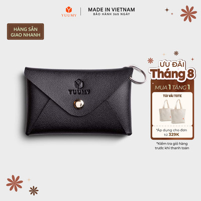 Ví Yuumy (Thời trang nữ nắp gập cỡ nhỏ - Ví móc khóa da thời trang YMK11)