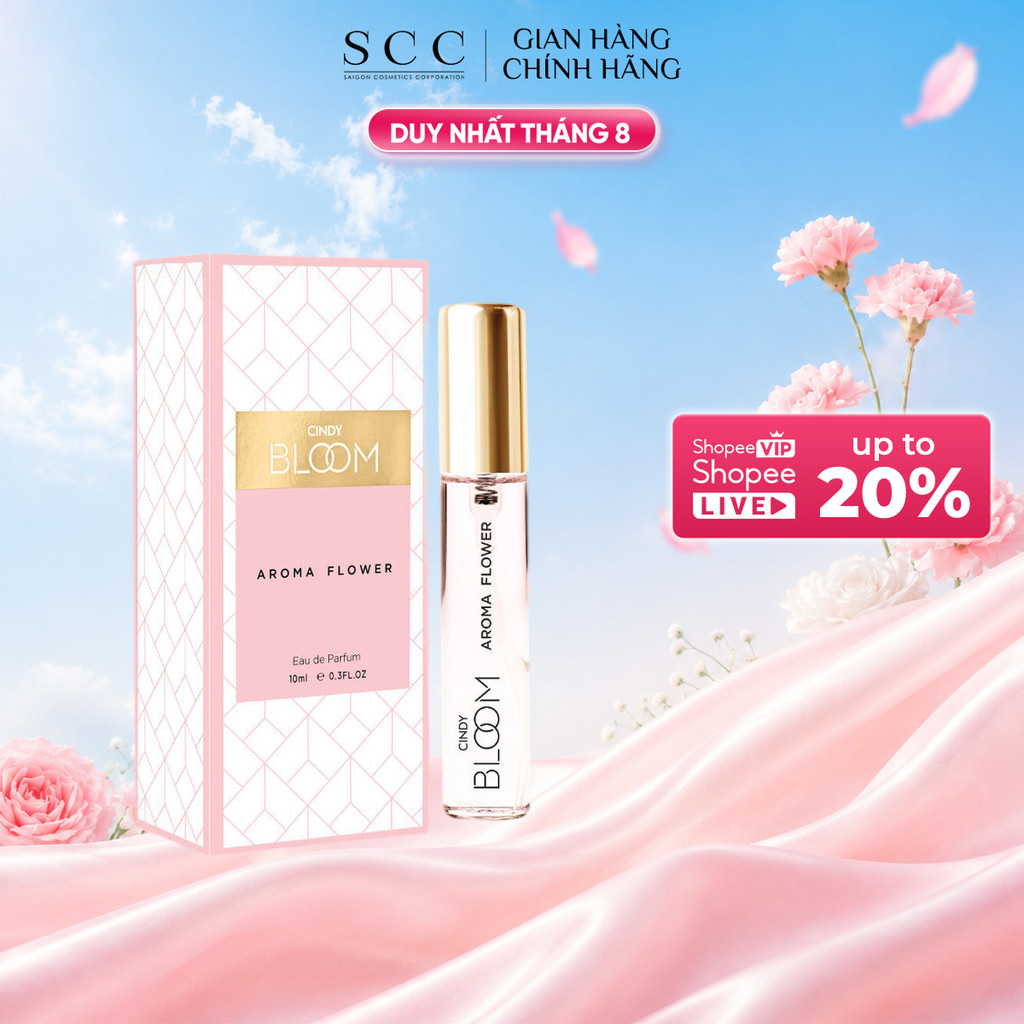 Nước Hoa Nữ CINDY BLOOM Aroma Flower Hương Ngọt Ngào Nữ Tính 10ml