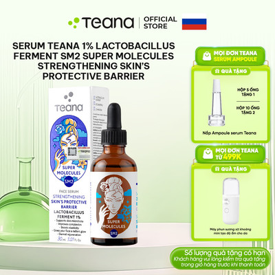 Serum Teana 1% Lactobacillus Ferment SM2 Super Molecules Strengthening Skin’s Protective Barrier phục hồi da 30ml