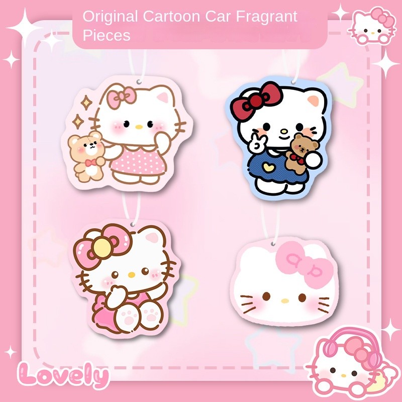 [8 Pieces] Cartoon Long-Lasting Fragrance Car Aromatherapy Sheet Aromatherapy Automobile Aromatherap