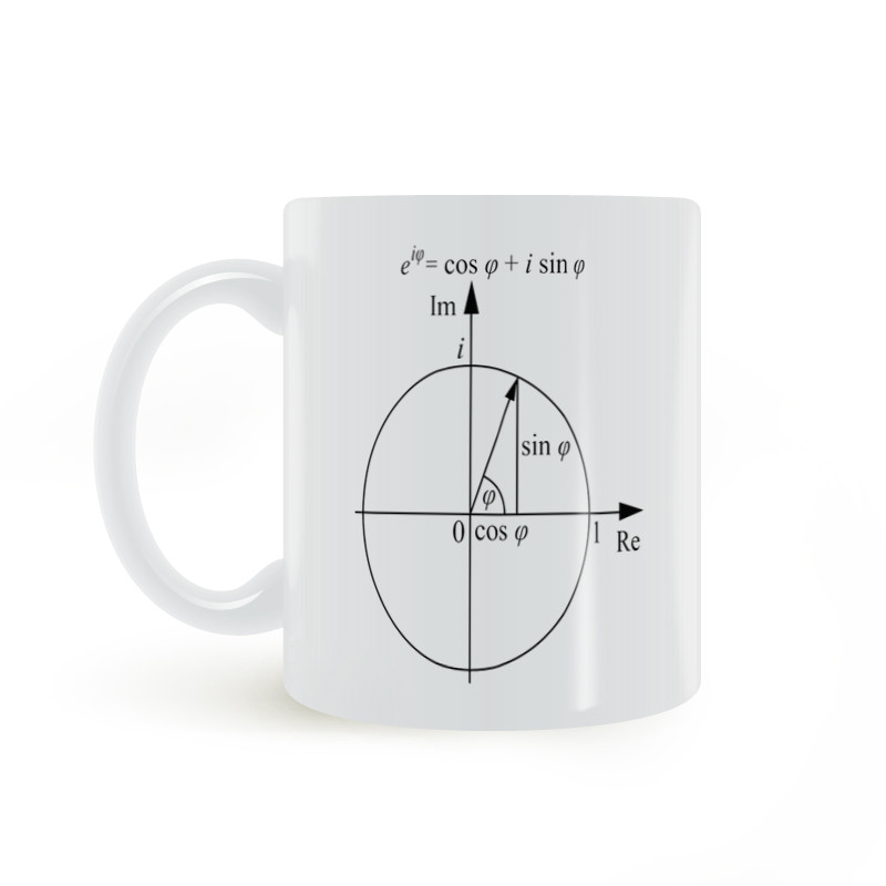 E + 1 = 0 Euler Toán Công Thức Cốc Giáo Viên Toán Học Miễn Phí Giáo Viên Gốm Cốc Trắng