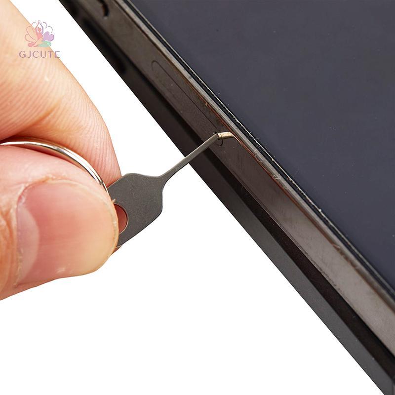 GJCUTE 5 Cái / bộ Thẻ SIM Eject Pin Dụng Cụ Chìa Khóa Kim Thẻ SIM Khay Đựng Eject Pin Cho Điện Thoại