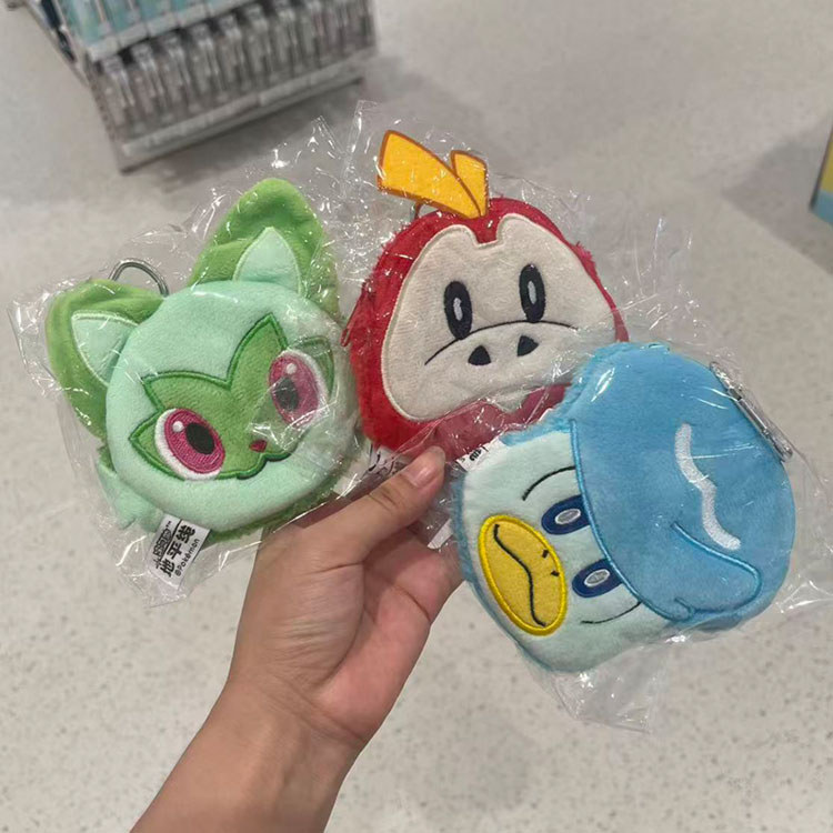 MINISO MINISO Premium Pokémon Horizon Series Ví đựng tiền xu Canvas Key Case Mini Clutch Ví nhỏ