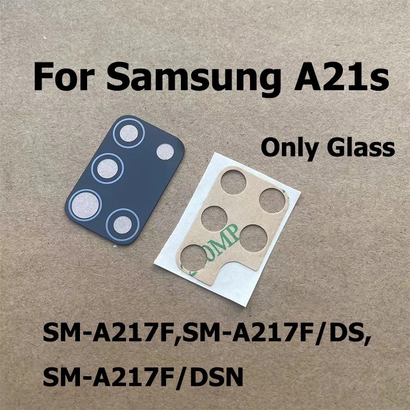 Dành Cho Samsung Galaxy A21s Phía Sau Camera Kính Ống Kính Có Keo Dán Sửa Chữa Phần SM-A217F SM-A217
