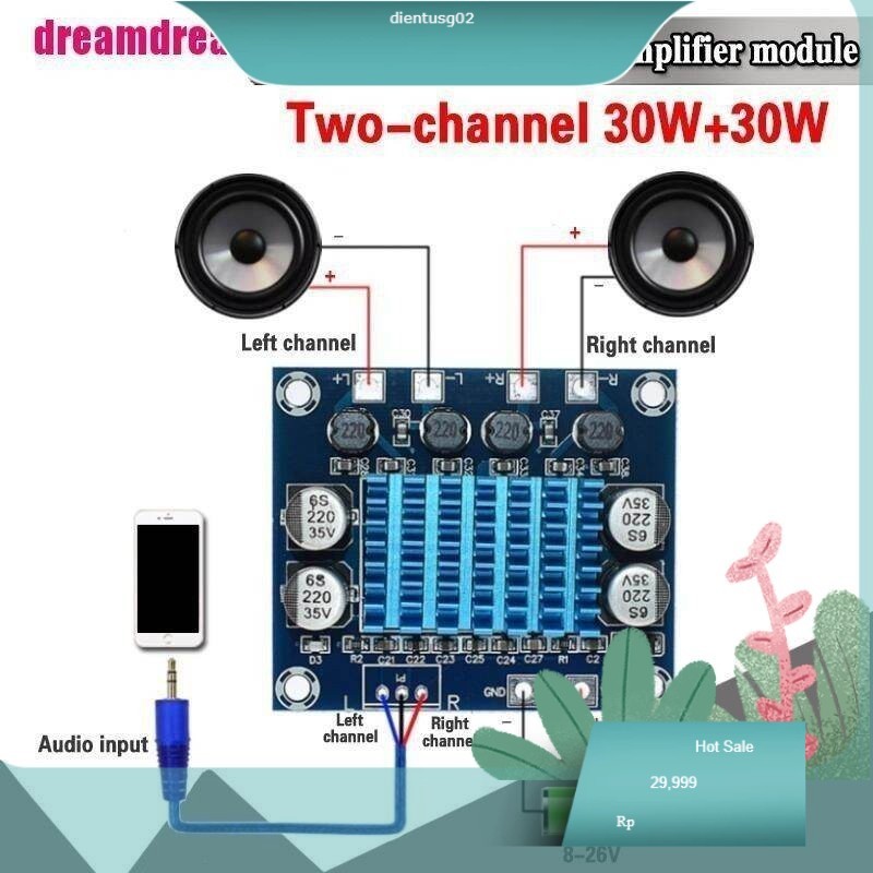 024 mạch loa khuếch đại âm thanh xh-a232 (30w 30w X 2 loa)