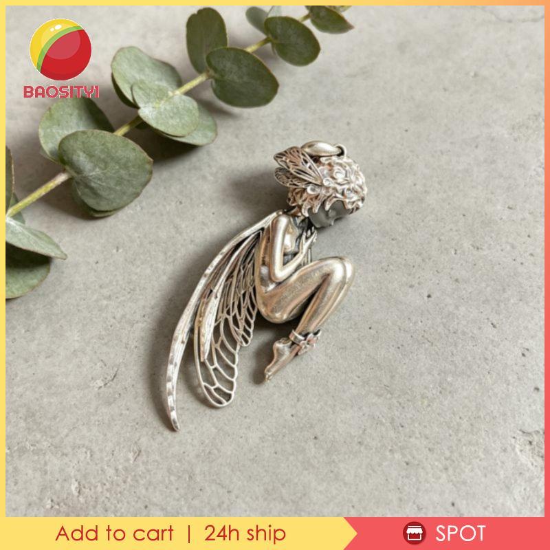 Im lặng Celestial Being Locket Quà tặng sáng tạo Filigree Feather Celestial Being Mặt dây chuyền phứ