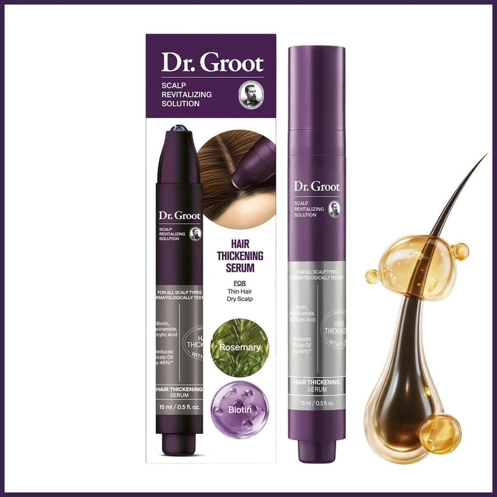 Tăng cường chất lỏng tóc 15ml Volumizing Refresh Rolling Solution Rolling Massage Volumizing Hair Li