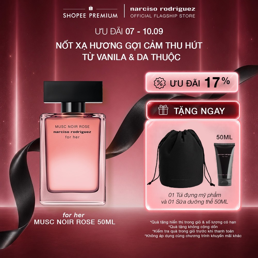 Nước Hoa Narciso Rodriguez Musc Noir Rose For Her Eau De Parfum 50ml