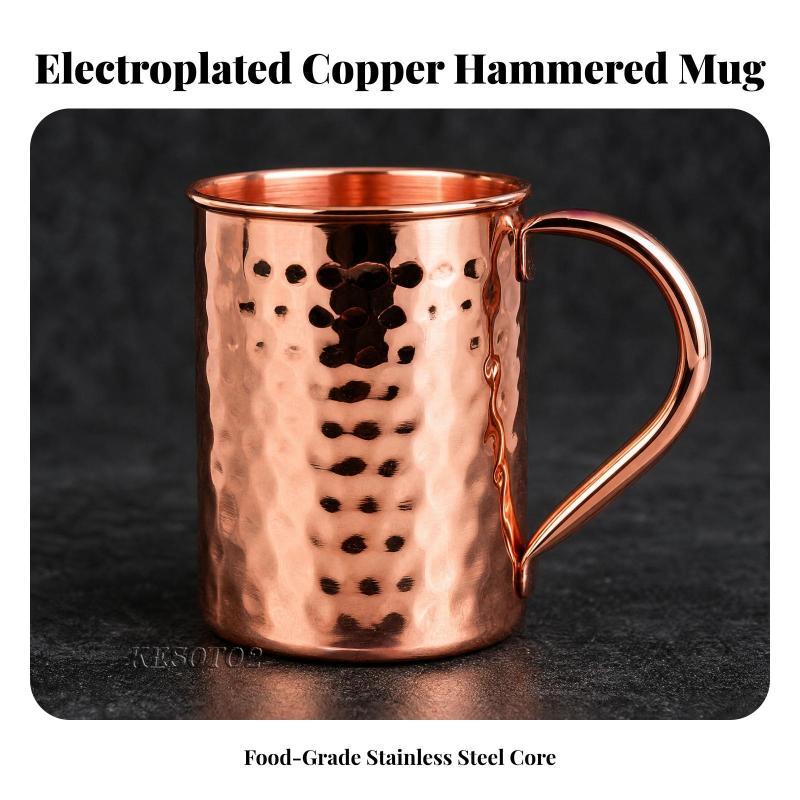 Moscow Mule Mug Liền Mạch Mule Cốc Cốc Nhẹ Đồ Uống Thoải Mái Cho Nhà Pha Chế, Tiệc, Nhà Bếp