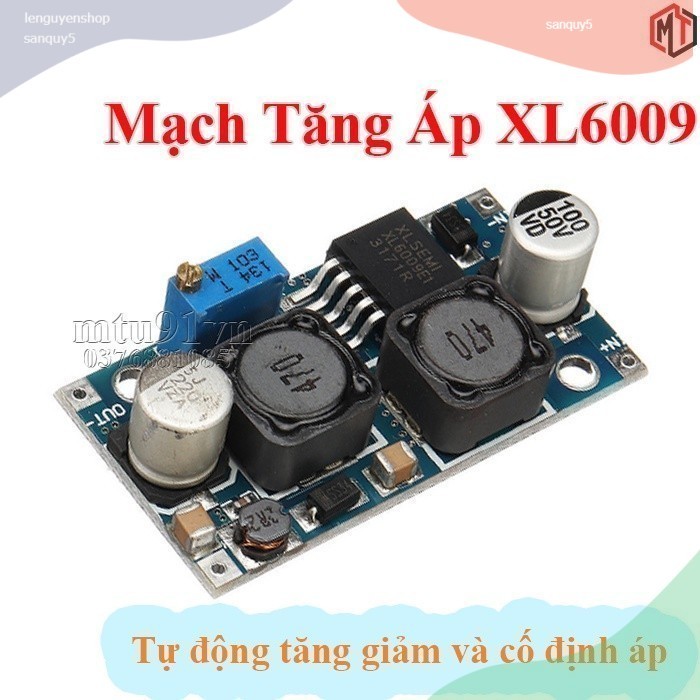 Mạch Tăng Áp XL6009 có cố định áp - ổn áp tự động XL6009 2A