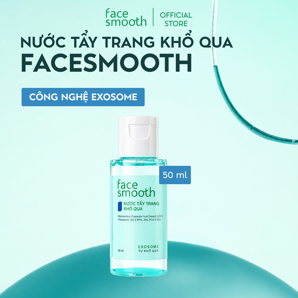 Quà Tặng Nước Tẩy Trang Mini 50ml Facesmooth Khổ Qua Cho Da Dầu Mụn (Hàng Tặng Không Bán)
