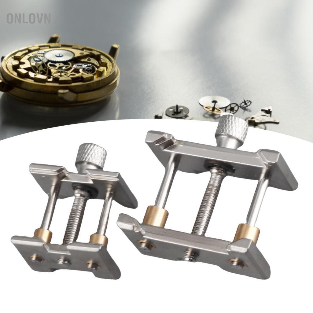 Onlovn 2 Chiếc Hợp Kim Nhôm Đồng Hồ Chuyển Động Giá Đỡ Vỏ Có Thể Điều Chỉnh Phó Kẹp Chắc Chắn Công Cụ Sửa Chữa Để Bảo Trì Chế Tạo Đồng Hồ