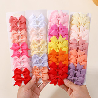 10 Cái / bộ Grosgrain Ruy Băng Mini Nơ Kẹp Tóc Bộ Cho Bé Gái Ngọt Ngào Công Chúa Kẹp Tóc Handmade Trẻ Em Phụ Kiện Tóc