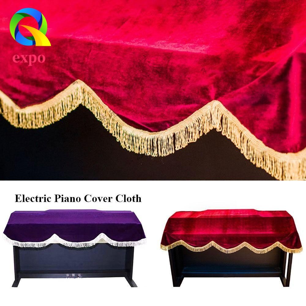 EXPO LIMIT Vỏ Đàn Piano Điện, 88 Phím Chống Bụi Đàn Piano, Vỏ Đàn Piano Dày Tua Rua Nhung Bàn Phím Đ