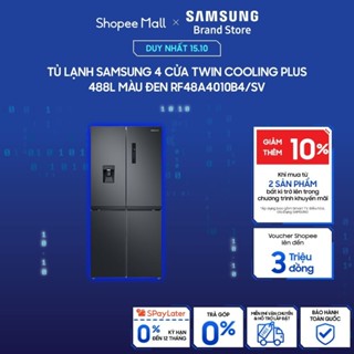 [MIỄN PHÍ VẬN CHUYỂN] Tủ Lạnh Samsung 4 Cửa với Twin Cooling Plus 488L màu Đen RF48A4010B4/SV
