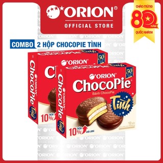  Combo 2 Hộp Bánh Orion Chocopie TÌNH  435.6Gam Hộp -Hộp 12 Cái 