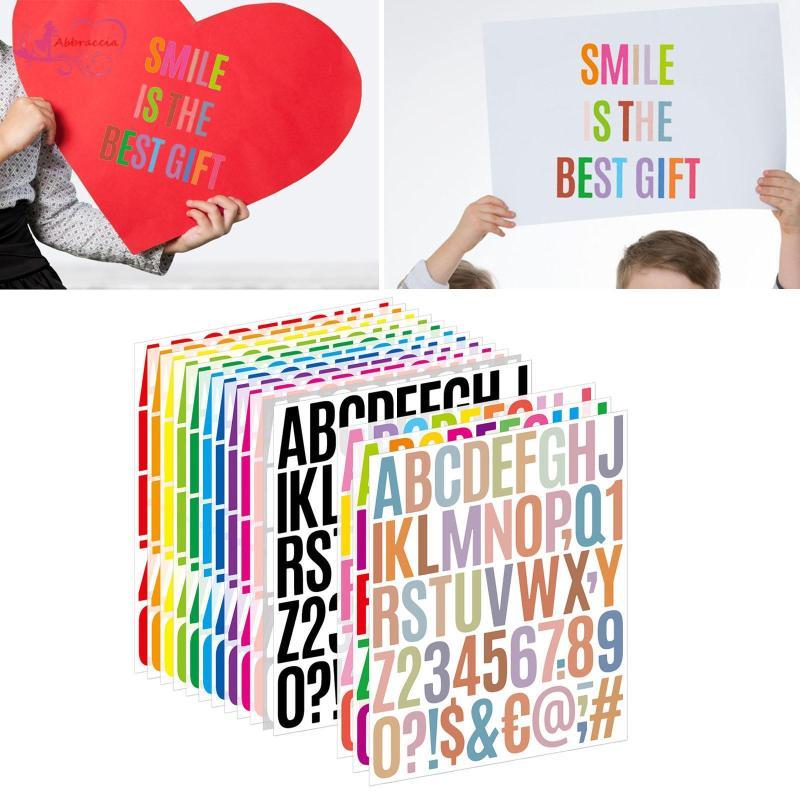 Bảng Chữ Cái Dán Nhãn DIY Thủ Công Bảng Chữ Cái Đề Can Số Đề Can Tự Dính Cho Cốc Ký Thêu Sò Nhãn Cha