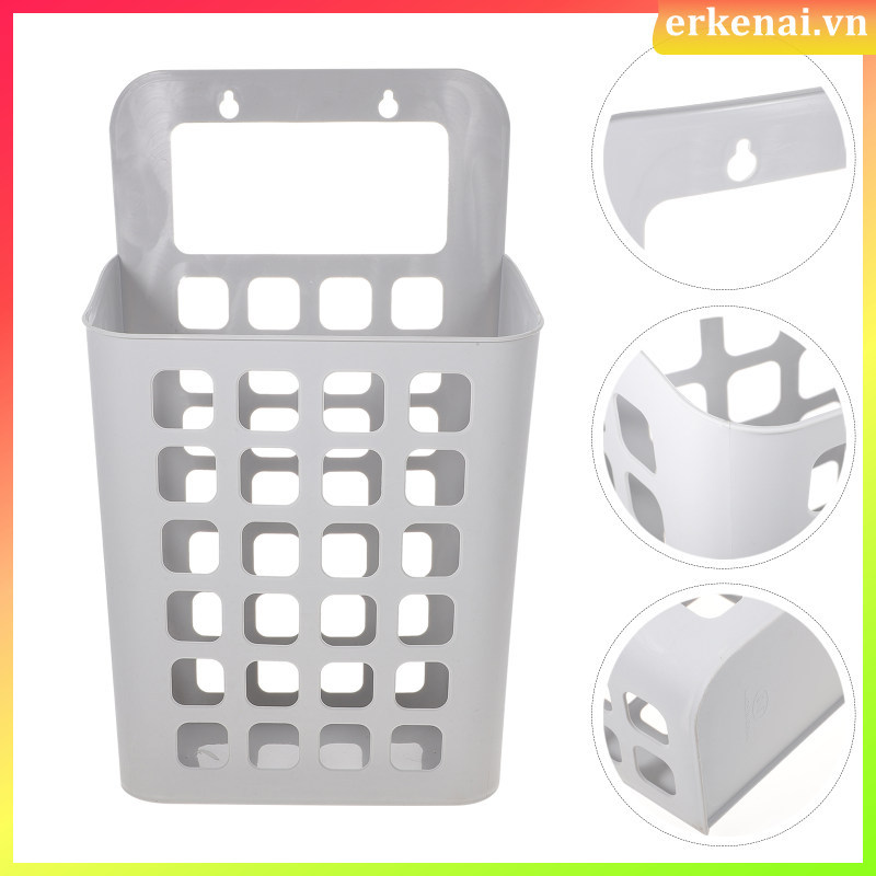 🚽 Large Grey Foldable Plastic Laundry Hamper for Clothes Storage Bathroom Organizer Household Suppli