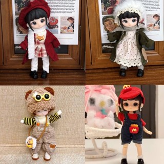  Quần Áo Búp Bê Mới Cho OB11 Hoặc 16CM 1   8 BJD Búp Bê Đồ Chơi Phụ Kiện Quần Áo Thời Trang Bộ Trang Phục Đồ Chơi DIY 