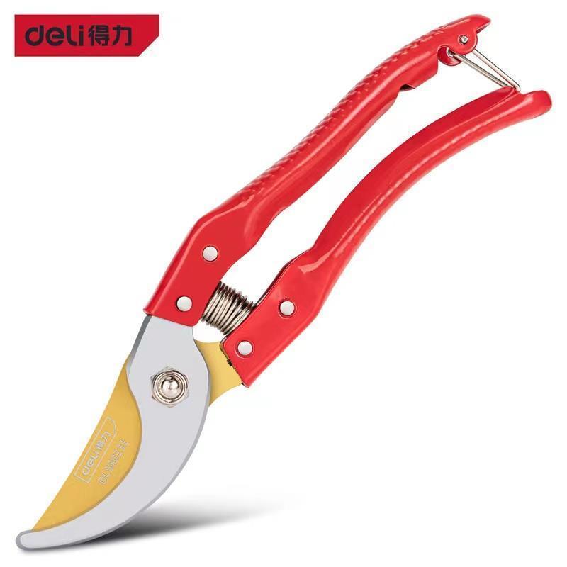 Deli (deli) Kéo làm vườn bằng thép không gỉ Cắt cành trái cây Kéo sân vườn Kìm cắt tỉa gia đình Kéo 
