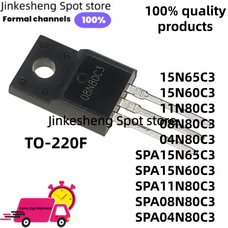 5 Chiếc SPA04N80C3 SPA15N60C3 SPA08N80C3 SPA11N80C3 SPA15N65C3 TO-220F 04N80C3 11N80C3 15N60C3 08N80