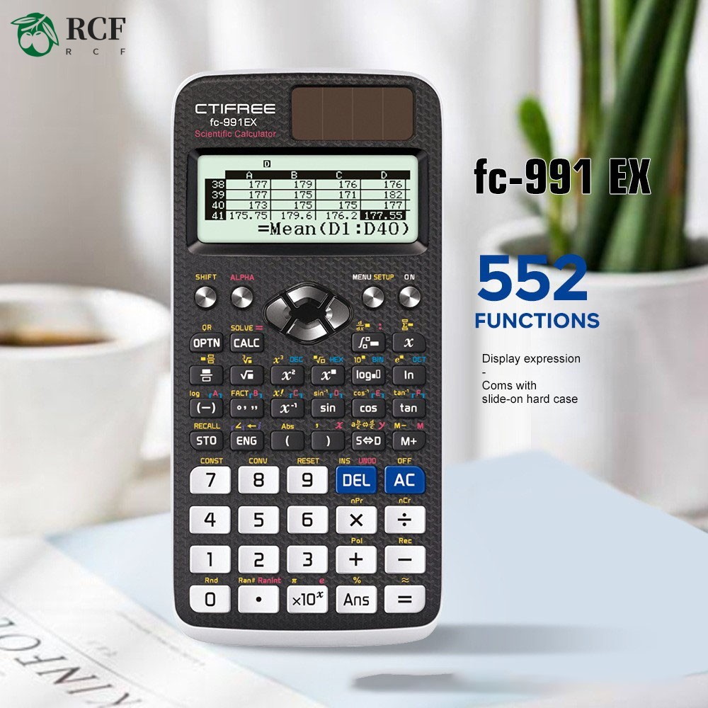 Máy tính khoa học FX991EX - Phương trình phức hợp ma trận chức năng 552 với bao bì trung tính