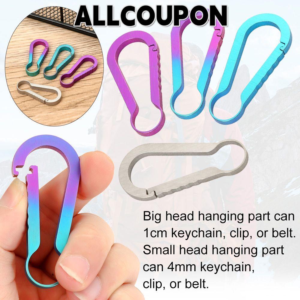 ALLCOUPON Titan Móc khóa Mini EDC Tool Bền tải Khóa lớn nhỏ