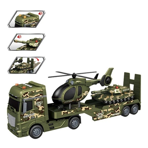 Đồ chơi TOYSTAR - Xe Vận Chuyển Quân Sự TOYSTAR 666-70E Siêu Ngầu - Mô Hình Đồ Chơi Cho Bé (57x12x18