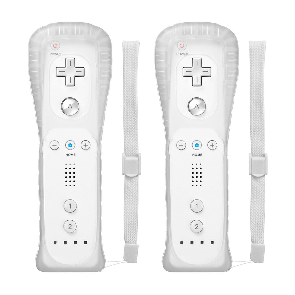 Bộ điều khiển từ xa AJIE Wii, Bộ điều khiển không dây 2 gói Tương thích với Wii / Wii U có dây đeo c