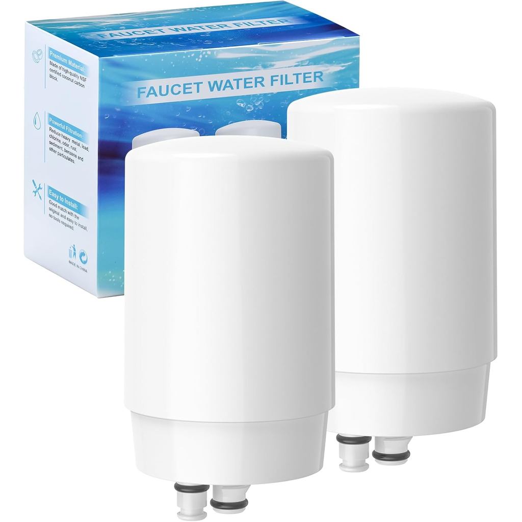 Thay thế hộp lọc vòi 2 gói, tương thích với Brita® Hệ thống lọc nước vòi, Brita® 36311, 36313, FR-20