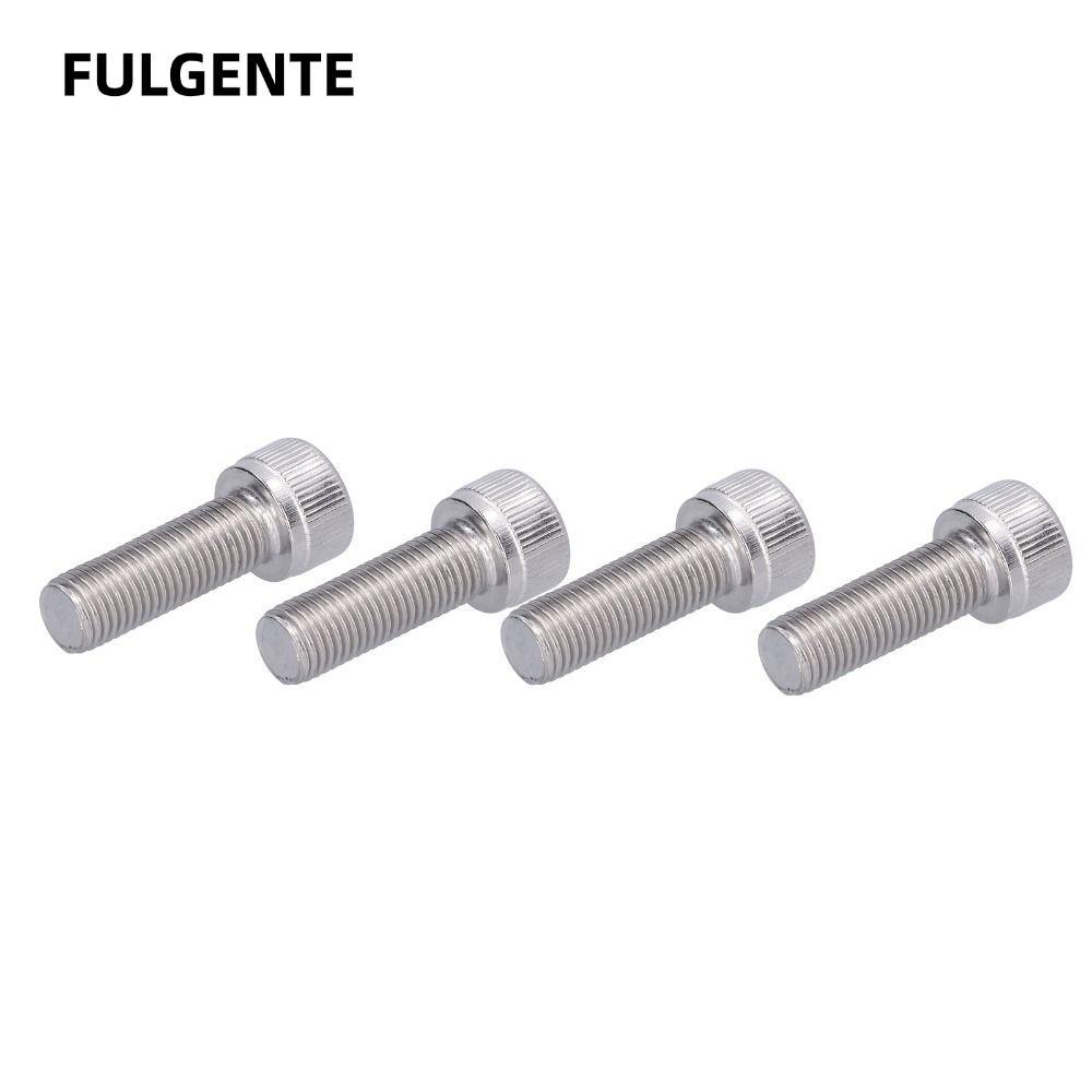 FULGENTE 4 Ổ cắm đầu nắp vít, Bu lông ổ cắm lục giác mịn 1,25mm bằng thép không gỉ, M10 * 20; M10 * 