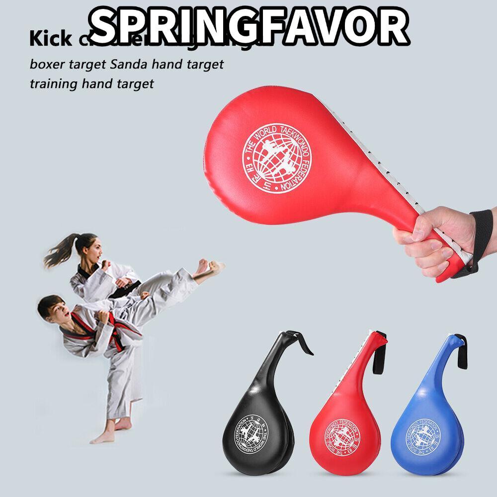 SPRINGFAVOR Boxing Pad Freestyle Fighting Wushu Training Sanda Foot Pad Kids Side Kick Pad