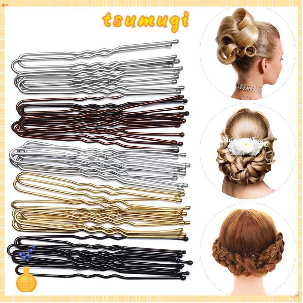 TSUMAGI 50 Cái / túi Kẹp Tóc Sóng Barrettes Cô Dâu Nhăn Kẹp Tóc