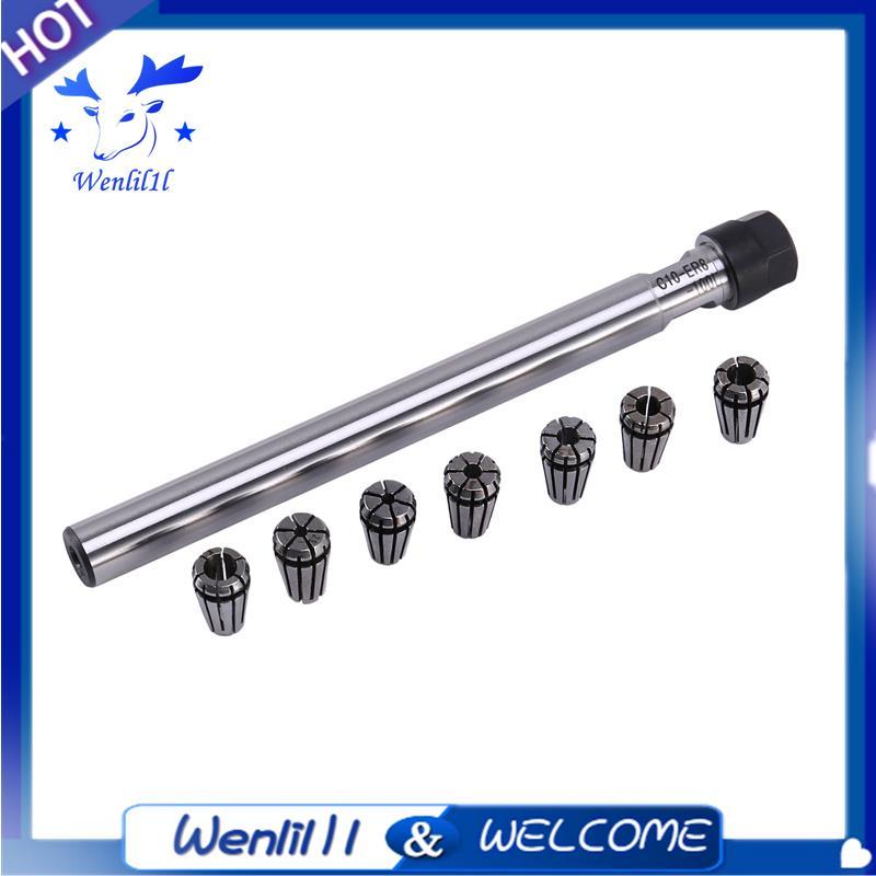 C10 Er8A 100L Collet Chuck Holder + 7 Cái Er8 Spring Collet Set