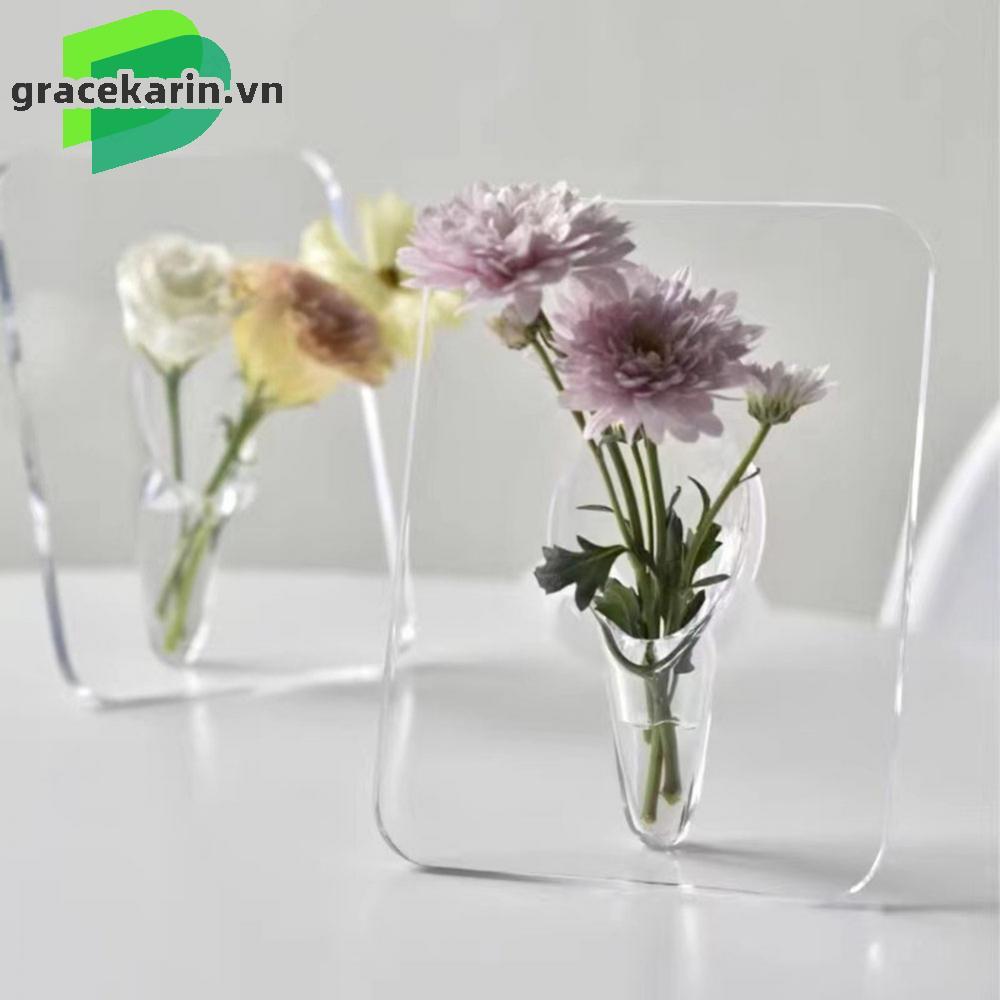 Acrylic Photo Frame Vase Clear Acrylic Material Easy To Use For Dinner Parties