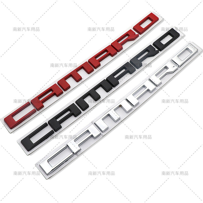 Lencana Huruf Logam 3D CAMARO Sesuai Chevrolet Camaro Sticker Bonet Depan & Belakang Kereta Sửa đổi