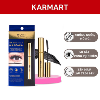 Chuốt Mi Nongchat Browit Siêu Tơi Dài Và Cong Mi, Kháng Nước Siêu Bền Mascara My Everyday 5.5g